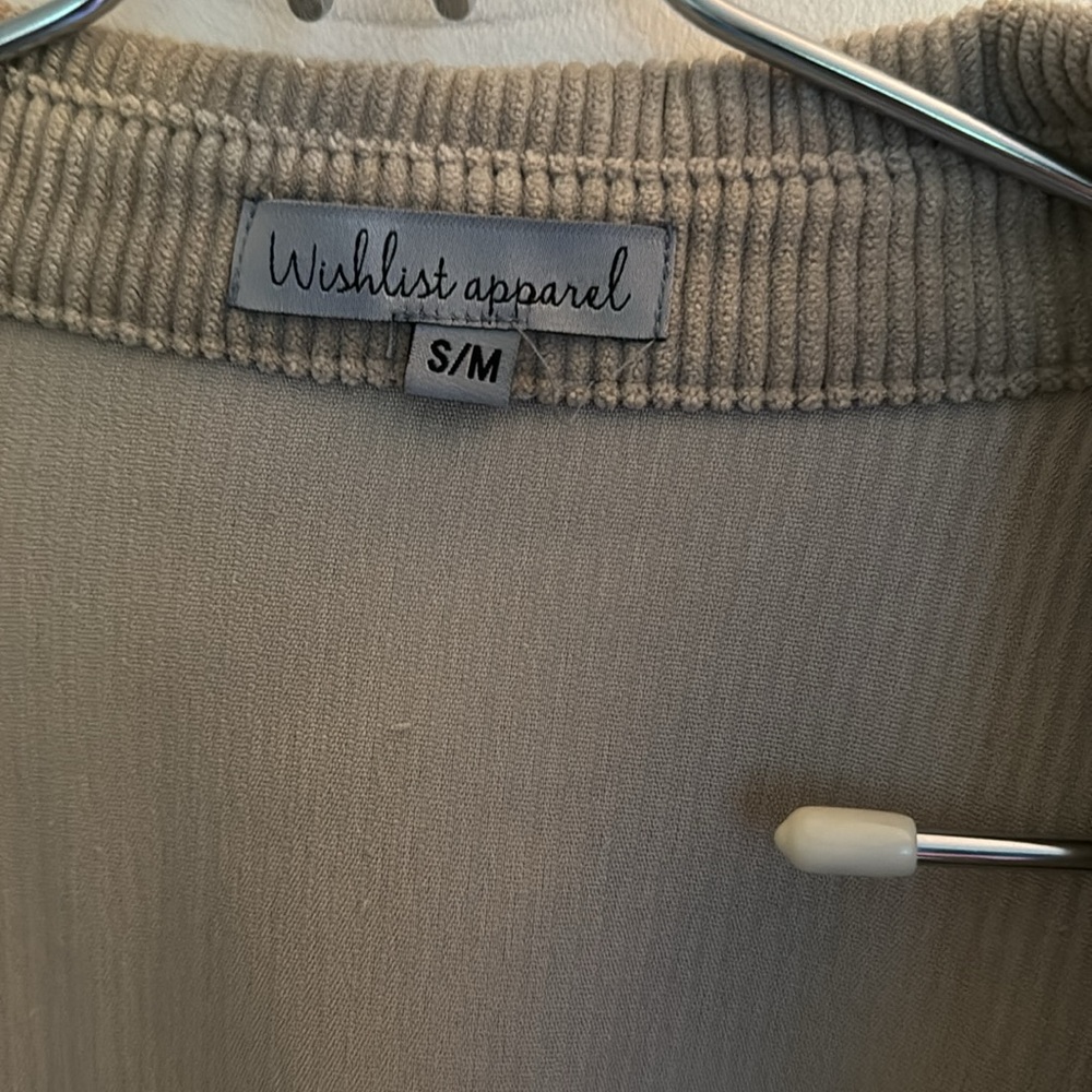 Corduroy Tan Button Up By Wishlist Size Small/Med… - image 4